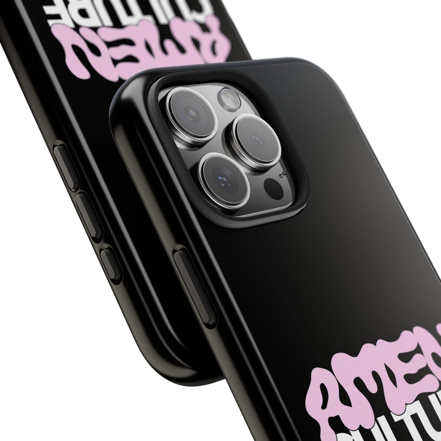 Amen Culture Tough Phone Case — Glossy Protective iPhone Cover with Pink Retro Logo