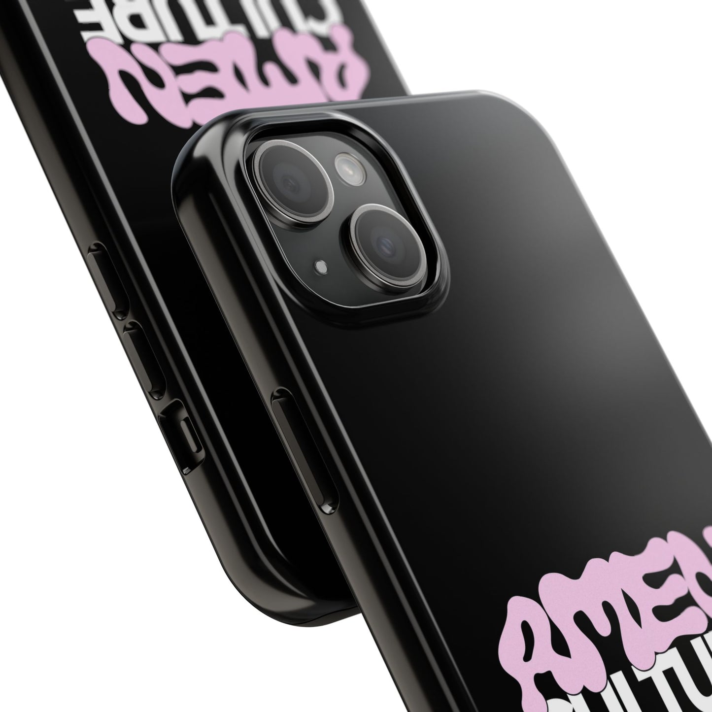 Amen Culture Tough Phone Case — Glossy Protective iPhone Cover with Pink Retro Logo