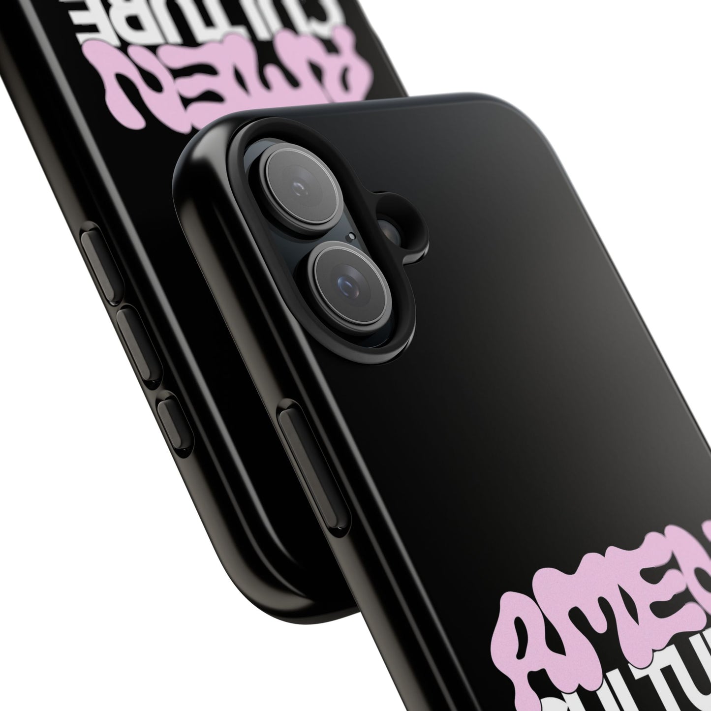 Amen Culture Tough Phone Case — Glossy Protective iPhone Cover with Pink Retro Logo