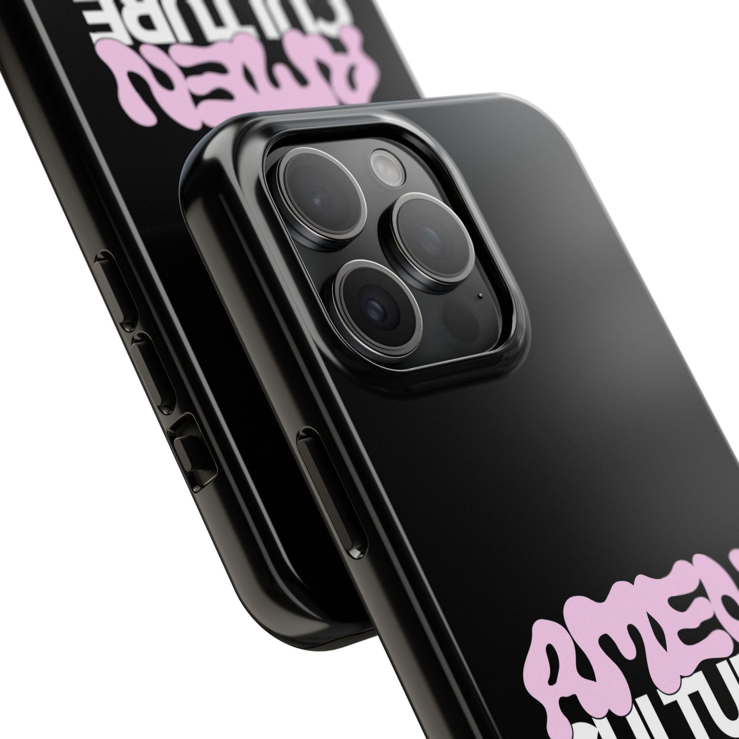 Amen Culture Tough Phone Case — Glossy Protective iPhone Cover with Pink Retro Logo