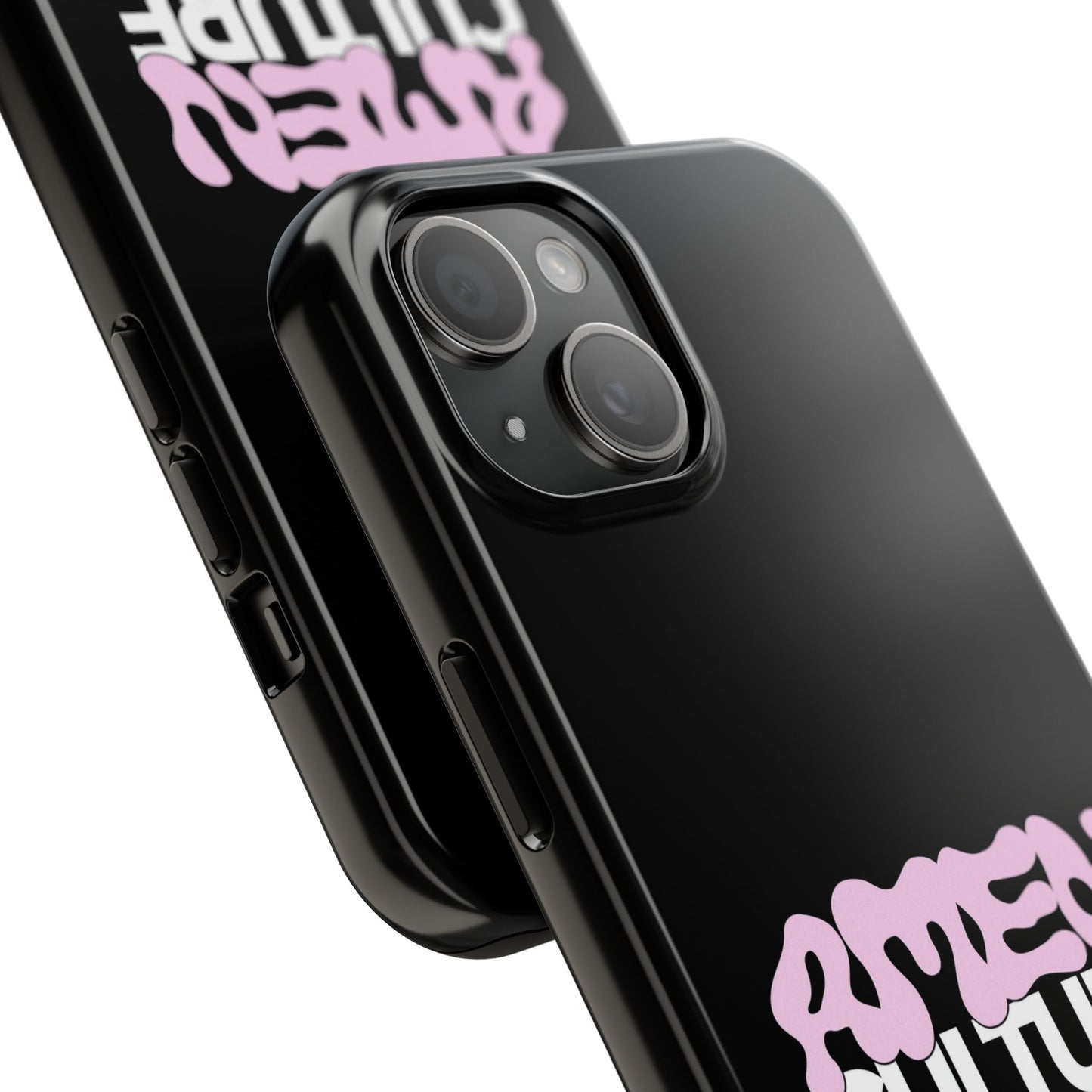 Amen Culture Tough Phone Case — Glossy Protective iPhone Cover with Pink Retro Logo
